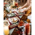 thumbnail image 3 of Merry Christmas Placemats Set of 6 Vintage Plaid Xmas Pine Tree Red Black Plaid Heat Insulation Washable Place Mats, Rustic Non-Slip Table Mats for Dining Table Party Kitchen Decor,13x19 Inch, 3 of 4