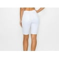 thumbnail image 3 of Women's Plus Size White Bermuda Shorts, 3 of 3