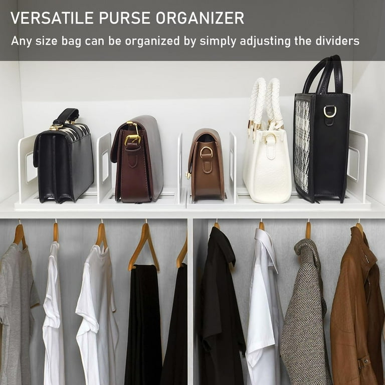 Purse dividers for closet clearance