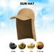 thumbnail image 5 of Sombrero Pesca Unisex Con Visera Protección Solar Con Cubierta para El Cuello La Oreja (Caqui), 5 of 9