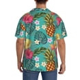 thumbnail image 3 of Kdxio Men's Hawaiian Shirt for Men Short Sleeve Shirt Pineapple Summer Casual Holiday Beach Button Down T-Shirts, 3 of 7