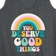 thumbnail image 3 of Instant Message - Inspirational - You Deserve Good Things - Women's Racerback Tank Top, 3 of 6