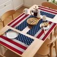 thumbnail image 5 of Independence Day Placemats Set of 2, American Flag Wood Grain Non-Slip Place Mats Washable Table Mats for Kitchen Dining Table Decorations Indoor/Outdoor, 5 of 9