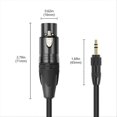 thumbnail image 3 of XLR to 3.5mm Audio Cable Microphone Balanced Analog Audio Cord 200cm, 3 of 4