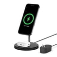 thumbnail image 1 of Reacondicionado Soporte de carga Belkin MagSafe 2 en 1 para iPhone y AirPods, 1 of 6