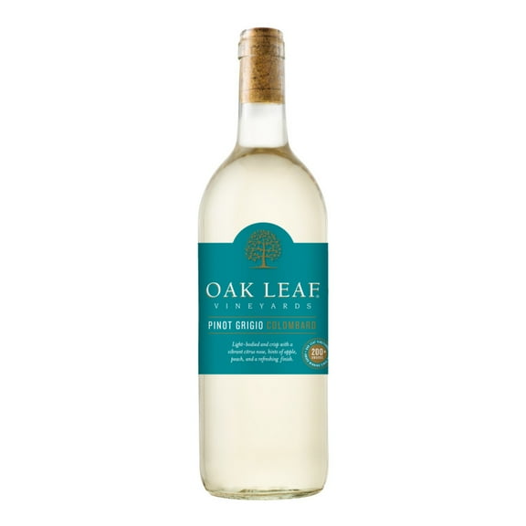 Oak Leaf Vineyards Pinot Grigio/Colombard  White Wine, 750 ml Bottle, 12.0% ABV