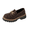 Khaki_005, variant on gzxflxpge Platform Loafers for Women Retro Fashion Comfortable Round Toe Anti-Slip Lug Sole Slip On Shoes Casual Work Business Dress Shoes Khaki 5.5(CN-36)