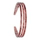 thumbnail image 5 of Diadema de mujer con tres filas, cómoda de usar para leer y escribir, hueca. Rojo, 5 of 8