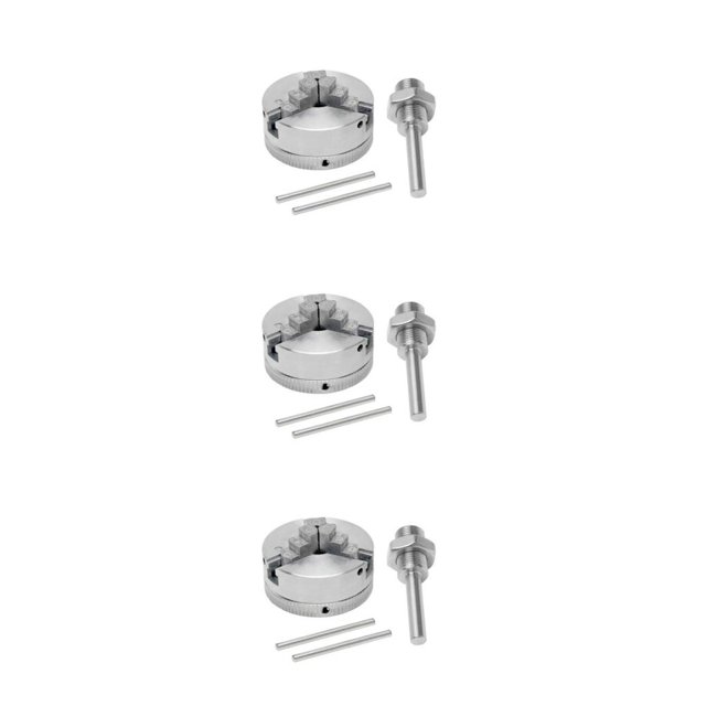 Riwesomey Abrazadera de torno autocentrante de aleación de Zinc Universal, abrazaderas manuales portátiles, accesorios para manualidades DIY, Type1 NO1