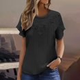thumbnail image 2 of My Orders Lightweight Tops & Blouses Tshirts Shirts Graphic Oversized Summer Clothes for Mature Women 2025 Vacation Women Short Sleeve Tops Casual Summer Shirts for Teens Modest, 2 of 6
