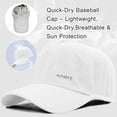 thumbnail image 2 of Quick Drying Baseball Cap, Mesh Cooling Hat, Ultra Lightweight UV Protection Sun Hat for Men and Women Outdoor Sports Running Hat, White, 2 of 7