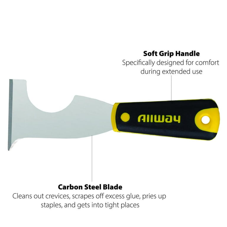 ALLWAY Soft-Grip 5-in-1 Painter's Multi-Tool with Steel ALLWAY Soft-Grip 5-in-1 Painter's Multi-Tool with Steel