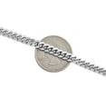 thumbnail image 6 of 10K White Gold Solid Miami Cuban Link Chain 5mm Box Clasp Choker Necklace 22", 6 of 7