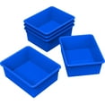 thumbnail image 1 of Storex Deep Storage Tray, Letter Size, 10 x 13 x 5 Inches, Blue, 5-Pack, 1 of 1