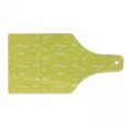 thumbnail image 1 of Yellow and White Cutting Board, Lemons Leaves and Water Droplets Design Monochrome Fruit Illustration, Tempered Glass Cutting and Serving Board, Wine Bottle Shape, Yellow White, by Ambesonne, 1 of 1