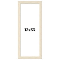12x33 Frame White Real Wood Picture Frame Width 1.5 inches | Interior Frame Depth 0.5 inches | Barn