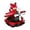 Red Bear, variant on deevoka Solar Rotating Airplane Aroma Easy Installation Auto Interior Decor Black Dog