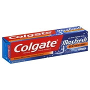 Colgate MaxFresh Whitening Toothpaste with Germ-Fighting Strips Intense Mint 6 oz