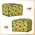 thumbnail image 3 of Haiem Sunflower Leaves Print Toaster Covers 4 Slice Wide Slot,Bread Dust Cover & Fingerprint Protection,Bread Machine Cover,Appliance Covers, 3 of 7