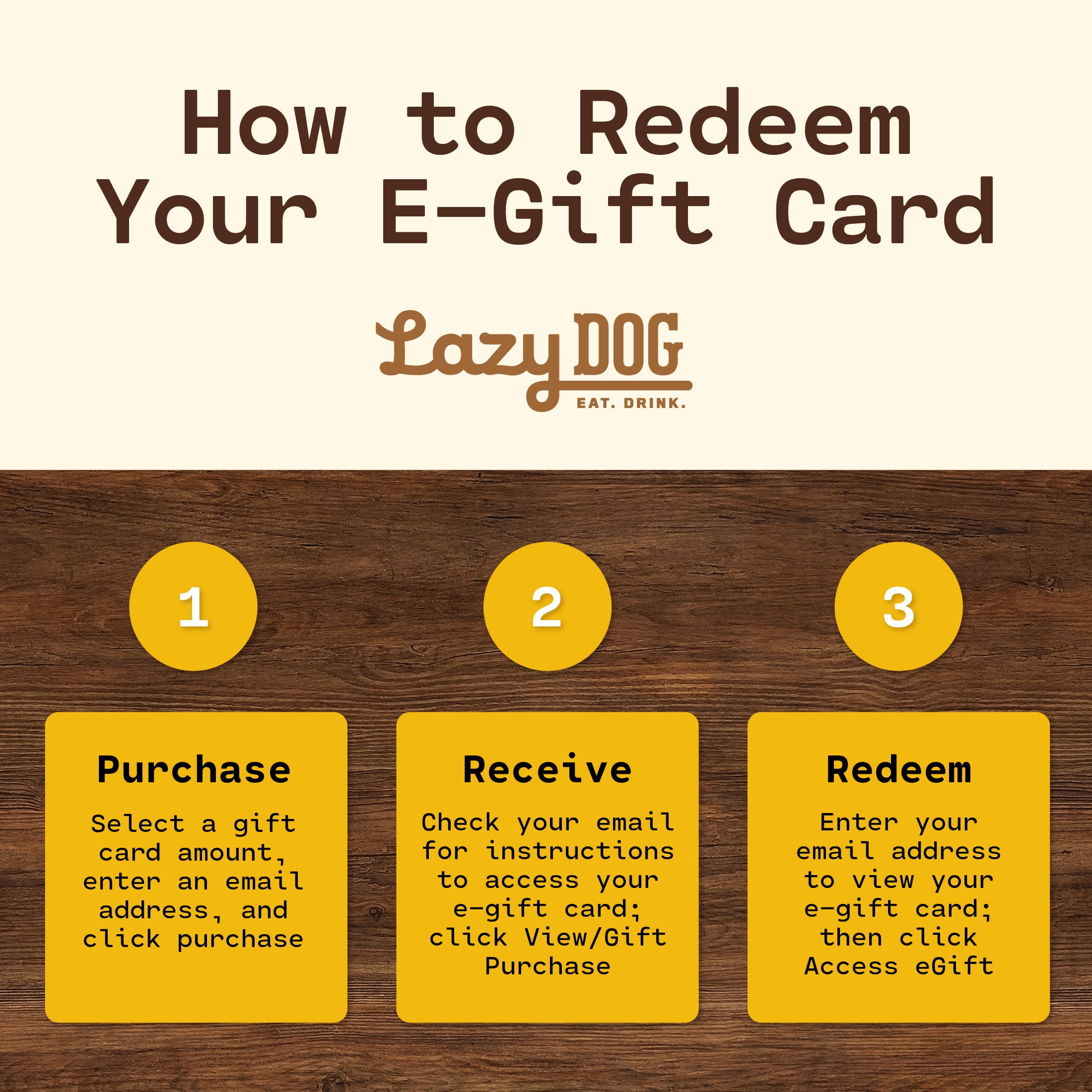 Lazy Dog $50 eGift Card [Email Delivery]
