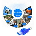 thumbnail image 4 of Toystoory Silbato de árbitro, equipo deportivo de tamaño compacto multicolor, accesorios de Camping, sonidos brillantes, suministros de Deportes y aire libre Rojo, 4 of 6