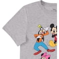 thumbnail image 3 of Disney Ladies Mickey Mouse Fashion Shirt - Ladies Classic Mickey & Minnie Mouse Clothing Curved Hem Hi Lo Tee Heather Grey, Medium, 3 of 7