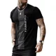 thumbnail image 4 of Playera Negra Para Hombres Mangas Corta Estampado Camisetas, 4 of 6