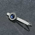 thumbnail image 3 of HLONK ESTONE New Simple Style Metal Crystal Silver Tie Clip For Men Wedding Necktie Tie Clasp Clip, 3 of 8
