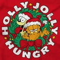 thumbnail image 2 of Garfield Christmas Holly Jolly Hungry Baby Romper Boys or Girls, 2 of 6
