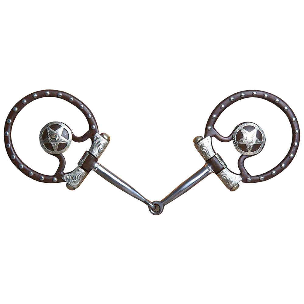 51CN 5" Hilason Western Antique Offset Dee Ring Horse Mouth Show Bit 3