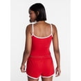 thumbnail image 3 of No Boundaries Sports Tank Top and Shorts Sleep Set, 2-Piece, Women's XS-XXL, 3 of 5