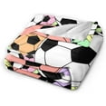 thumbnail image 2 of Pretty Sport Volleyball Ball Throw Blanket Soft Bed Bedding Warm Cozy Plush Flannel Fleece Blankets Gifts for Kids Boys Teens, Sofa Couch Bedroom Home Decor, 50"x40", 2 of 4