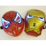 Eye shines! Iron Man style mask mask masquerade party LED set! ! (japan import), It is the mask of Spider-Man and Iron Man wind. By Spider-Man