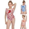 thumbnail image 6 of Bullpiano 2-12T Toddler Beach Swimwear One Piece Girls Ruffled Swimsuits Bow Bathing Suits Cute Princess Beachwear Summer, 6 of 6