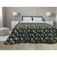 thumbnail image 1 of Botanical Down Alternative Comforter, Ginkgo Leaves Wild Forest Foliage Medicinal Herbs Japanese Nature, Microfiber Quilt for All Season, 5 Sizes, Rose Turquoise and White, by Ambesonne, 1 of 3