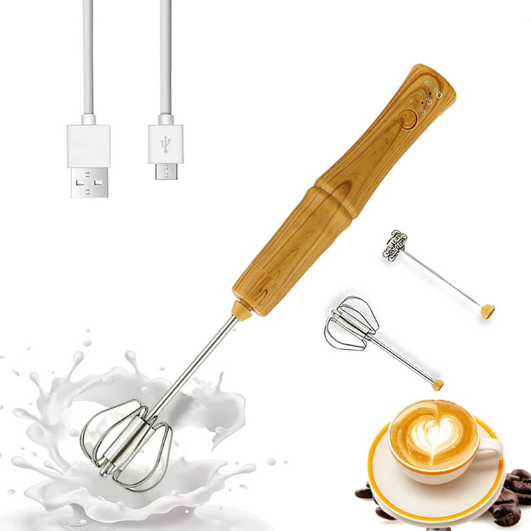 1pc Electric Egg Beater, Milk Frother For Coffee Cappuccino Creamer  Agitator, Mini Portable Whisk Cooking Gadgets, Home Kitchen Accessories
