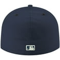 thumbnail image 4 of Men's New Era Navy Miami Marlins White Logo 59FIFTY Fitted Hat, 4 of 6