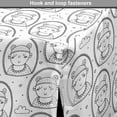thumbnail image 4 of Funny Dog Crate Cover, Capped Portrait Patterns with Clouds and Hearts Shapes Style, Easy to Use Pet Kennel Cover for Medium Large Dogs, 35" x 23" x 27", Charcoal Grey White, by Ambesonne, 4 of 6