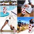 thumbnail image 7 of 11oz Double-Wall Vacuum Insulated Stainless Steel Tumbler with Straws Sports Mugs BPA-Free Red Hearts with Musical Notes, 7 of 7