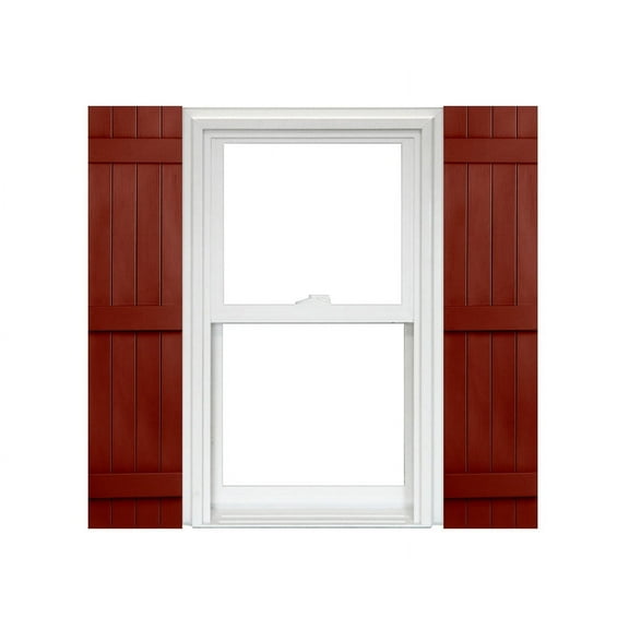 Homeside 4 Board and Batten Joined Vinyl Shutters (1 Pair)