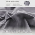 thumbnail image 3 of PURE ERA Duvet Cover Set Jersey Knit Cotton 100%,Ultra Soft 3Piece Bedding Set(King Size, Solid Violet Purple Gray), 3 of 6