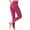 Hot Pink, variant on Admvng Leggings for Women Solid Casual Leggings Side Button Yoga Pants and Pants, Size S-2XL