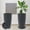 Black, variant on DUNCHATY 12 Inch Round Planter, Indoor Outdoor Large Plant Pot Flower Pots with Drainage Hole for Home Patio Garden 2 Pcs