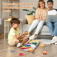 thumbnail image 3 of Montessori Baby Cartoon Animal Cloth Book Fawn Felt Quiet Book Baby Soft Activity Book Girls Activity Book, 3 of 5