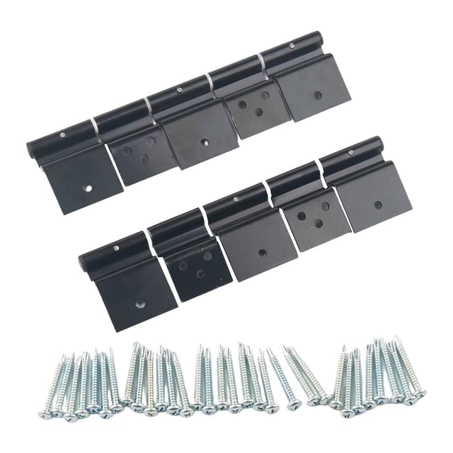Kit de bisagras de fricción para puerta de entrada de RV con tornillos, fáciles de instalar, para garajes, caravanas, remolques de viaje y furgonetas.