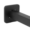 thumbnail image 2 of Shower Head Arm Square Brass Wall Mounted Rustproof 10in Shower Head Extension Arm for Bathroom Black, 2 of 8