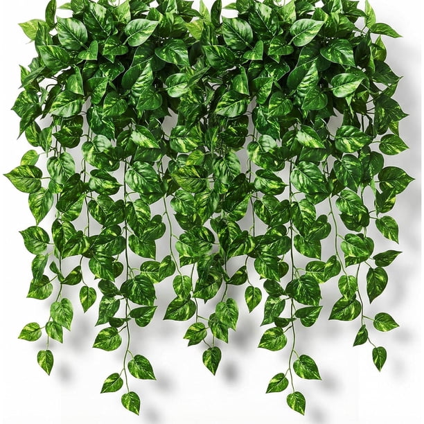 Enredaderas Artificiales, 36 Tiras Decoración de Plantas Artificiales, Hiedra Falsa Colgando Pared Habitación, Fiestas, Sofás, Paredes, Ventanas, Jardines, Bodas