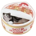 thumbnail image 1 of Cama para mascotas con forma de ramen, cálida y suave, para perros y gatos, 1 of 7