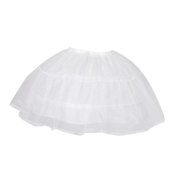 Short Petticoat Crinoline Underskirt Tutu Bridal Wedding Dress Skirt White