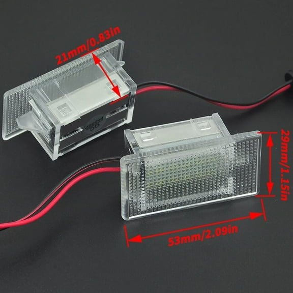 2Pcs LED Interior Boot Trunk Luggage Light For Ford Focus KA Mondeo Fiesta Puma